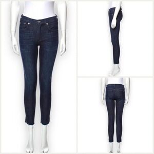 Rag & Bone Mid-Rise Skinny Leg with Raw Hem Jeans Women’s Size 27